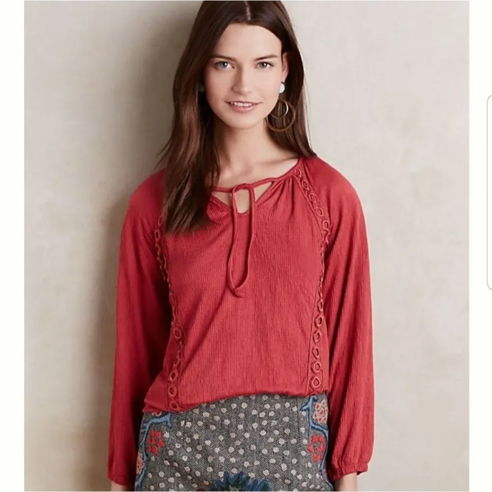 Anthro Meadow Rue Ora Peasant Top